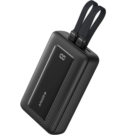 Anker PowerCore Externer Akku, 20000mAh, 30W, QC + PD, 1 x Lightning - 1 x USB-A - 2 x USB-C, Schwarz A1681G11 