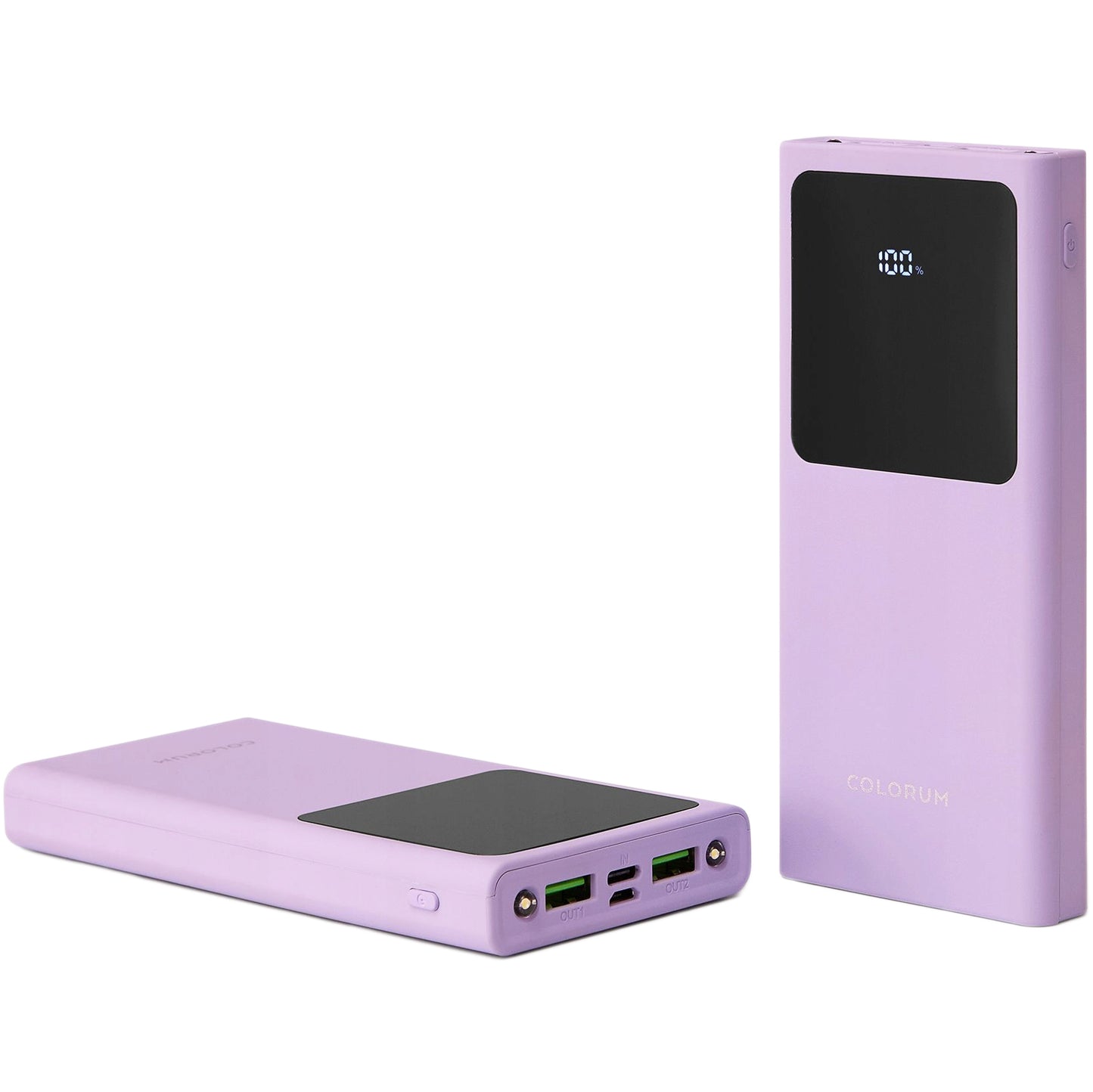 Externer Akku Colourum CPB10-02, 10000mAh, 10W, 2 x USB-A, Lila 