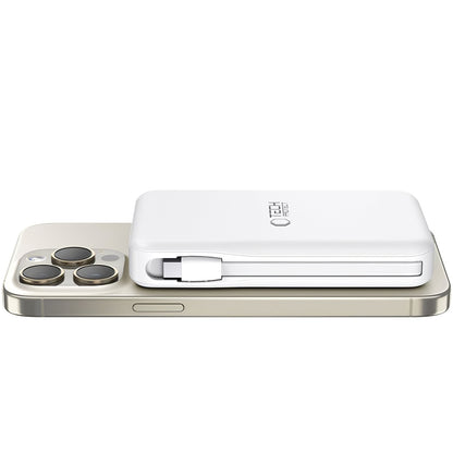 Externer drahtloser Akku Tech-Protect PB31 LifeMag, 10000mAh, 15W, FQI, 1 x Lightning - 1 x QI - 1 x USB-A - 1 x USB-C, Weiß