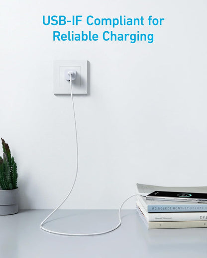 Daten- und Ladekabel USB-A - USB-C Anker 322, 18W, 0,9m, Weiß A81H5G21 