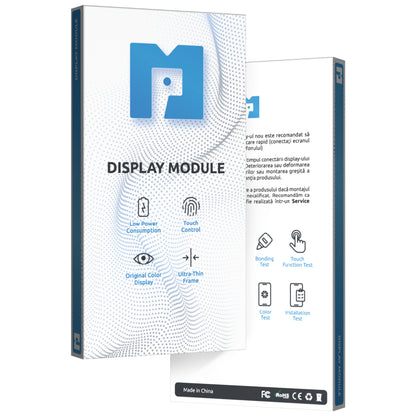 MP Touchscreen Display kompatibel mit Samsung Galaxy A50 A505, mit Rahmen, Schwarz 