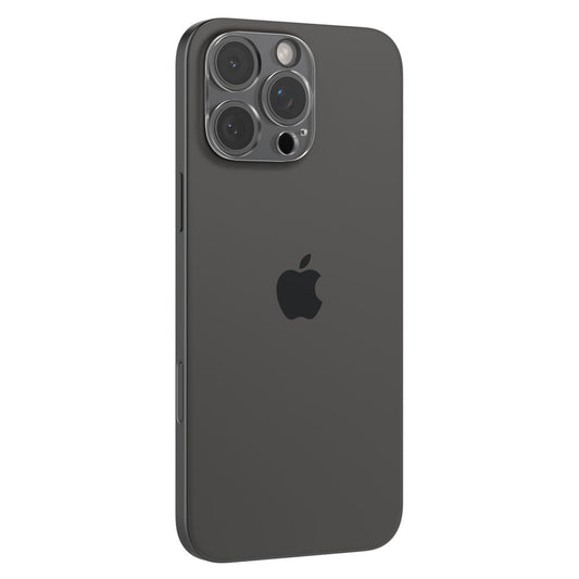 Spigen Optik Rückkamera-Schutzfolie für Apple iPhone 15 Pro Max / 15 Pro, glasgeschützt, vollflächig verklebt, Set 2 Stück, transparent