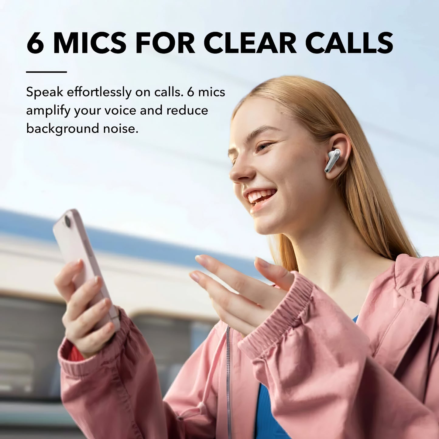 Bluetooth-Freisprecheinrichtung Bluetooth Anker SoundCore Liberty 4 NC, TWS, ANC, MultiPoint, Weiß A3947G21 