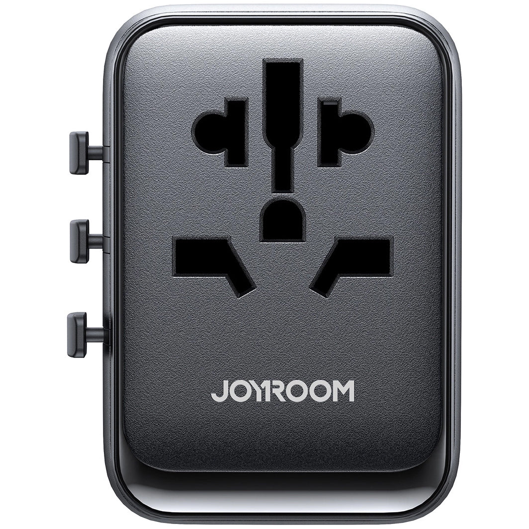 Network Charger Joyroom JR-TCW01 Travel, 17W, 3A, 1 x USB-C - 3 x USB-A, Black 